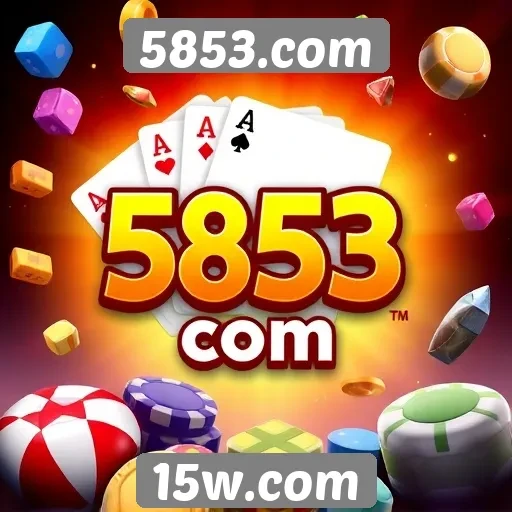 Variedade de jogos disponíveis em 5853.com